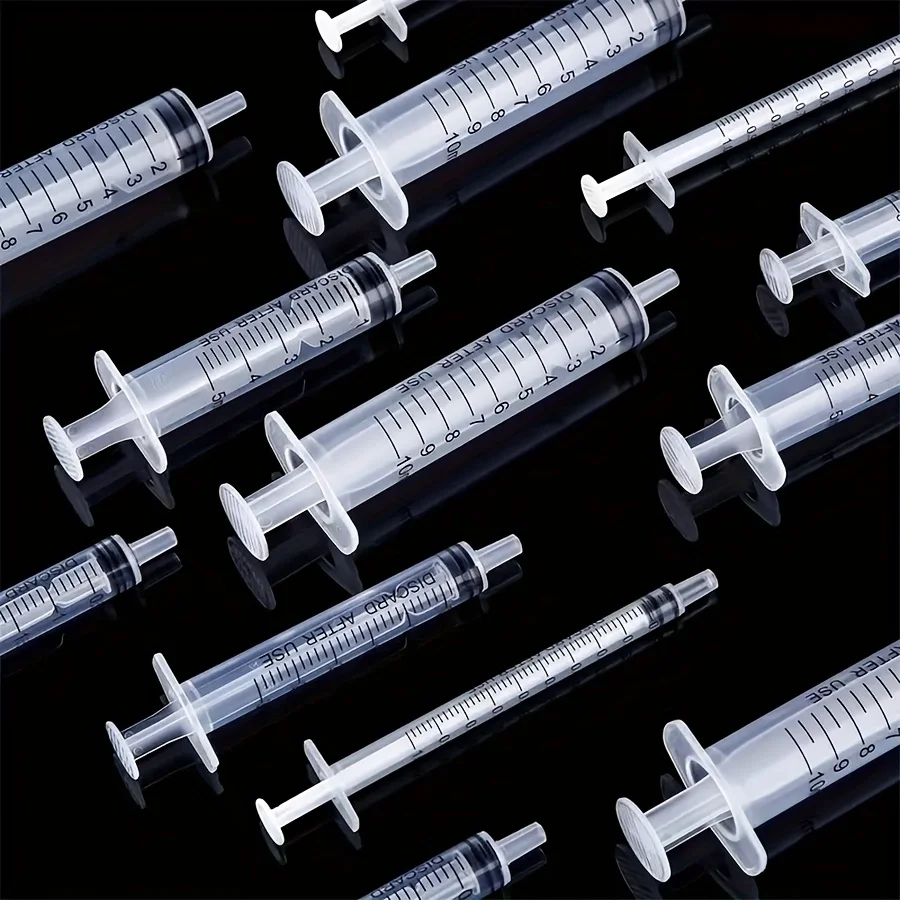 20 قطعة 1 مل/3 مل/5 مل/10 مل حقنة مع غطاء للغراء، توزيع السوائل والقياس، تغذية أغذية الحيوانات الأليفة، خراطيش إعادة التعبئة، إلخ
