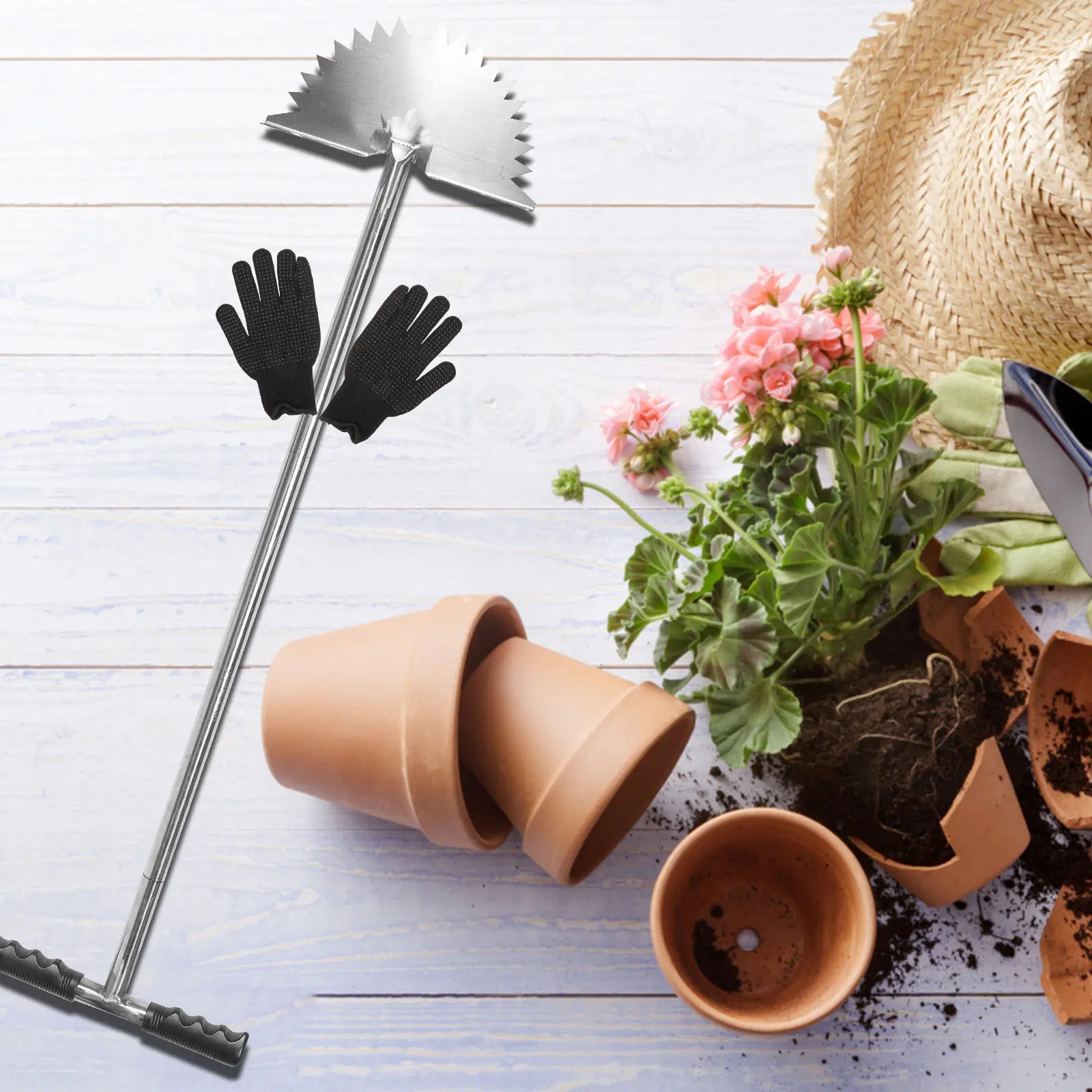 Manual Grass Edger Handheld Lawn Trimmer for Garden Yard Borders Sidewalk Driveway Edging Tool
