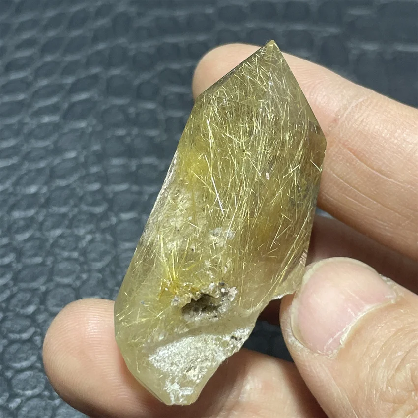 Natural Golden Rutile  Quartz Raw Stone Mineral Specimen Crystal Gemstones for Room Decor Powerful Energy Chakra Rare Items