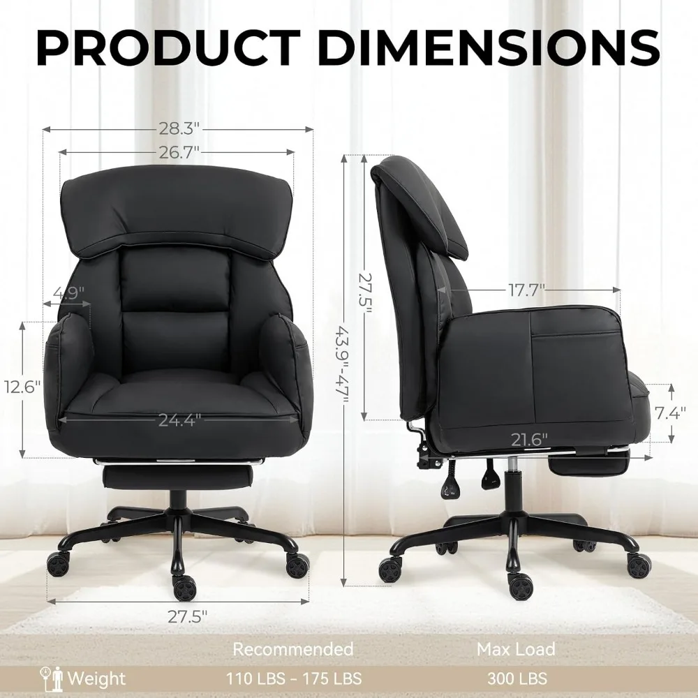 Cross Legged Office Chair with Pivoting Armrests, Reclining Computer Gaming Chair with Pocket Spring Seat & Metal Base (Black)