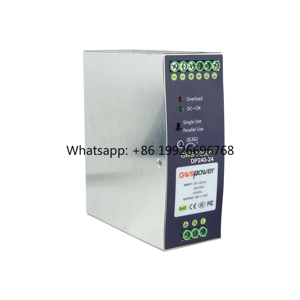 240W 24V DC DIN Redundant Industrial Power Supply