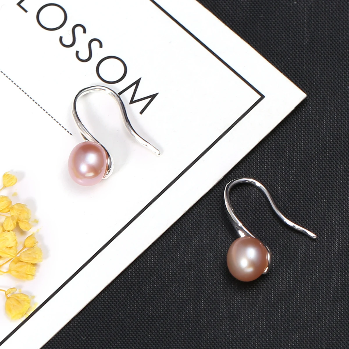 Hot High Quality Natural Freshwater Pearl Earrings Exquisite Jewelry Banquet  Wedding Party Jewelry Gifts For Women