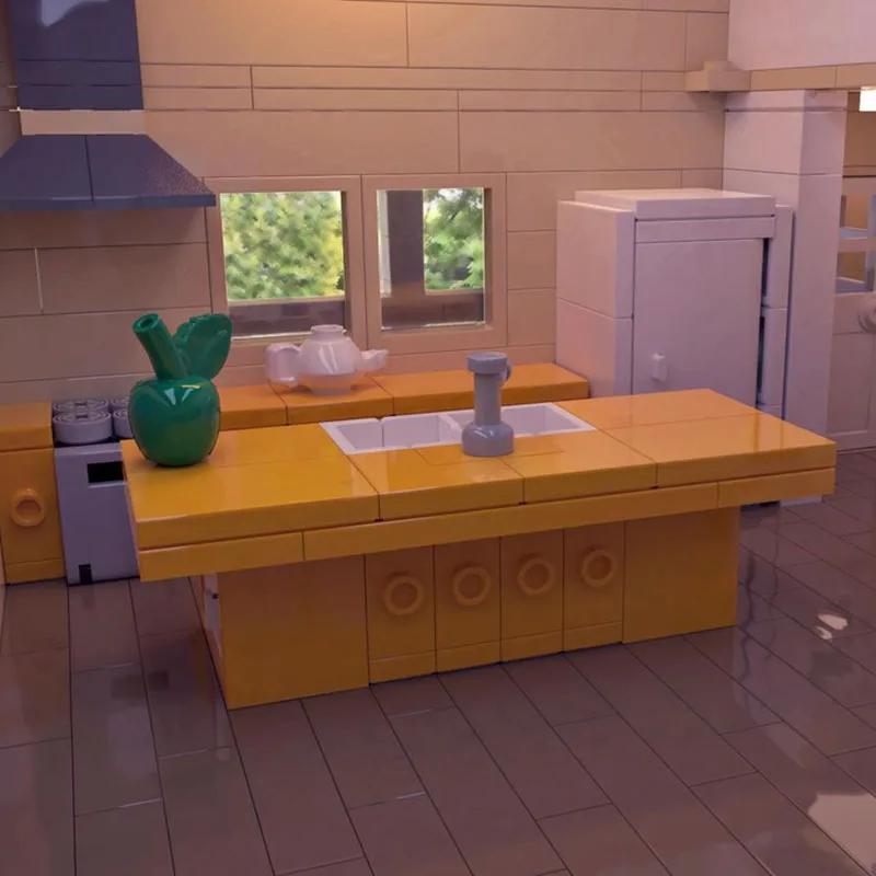 Moc Mattoni da costruzione Accessorio modulare Unità Dwelling su modello di garage Blocchi tecnologici Regali di costruzione di giocattoli fai da te di Natale