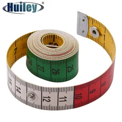 Tape Measure 150cm/60in Double-sided Sewing Ruler with a Snap Button Tailor Measuring Tools Soft Band Tape Body Measuring Ruler