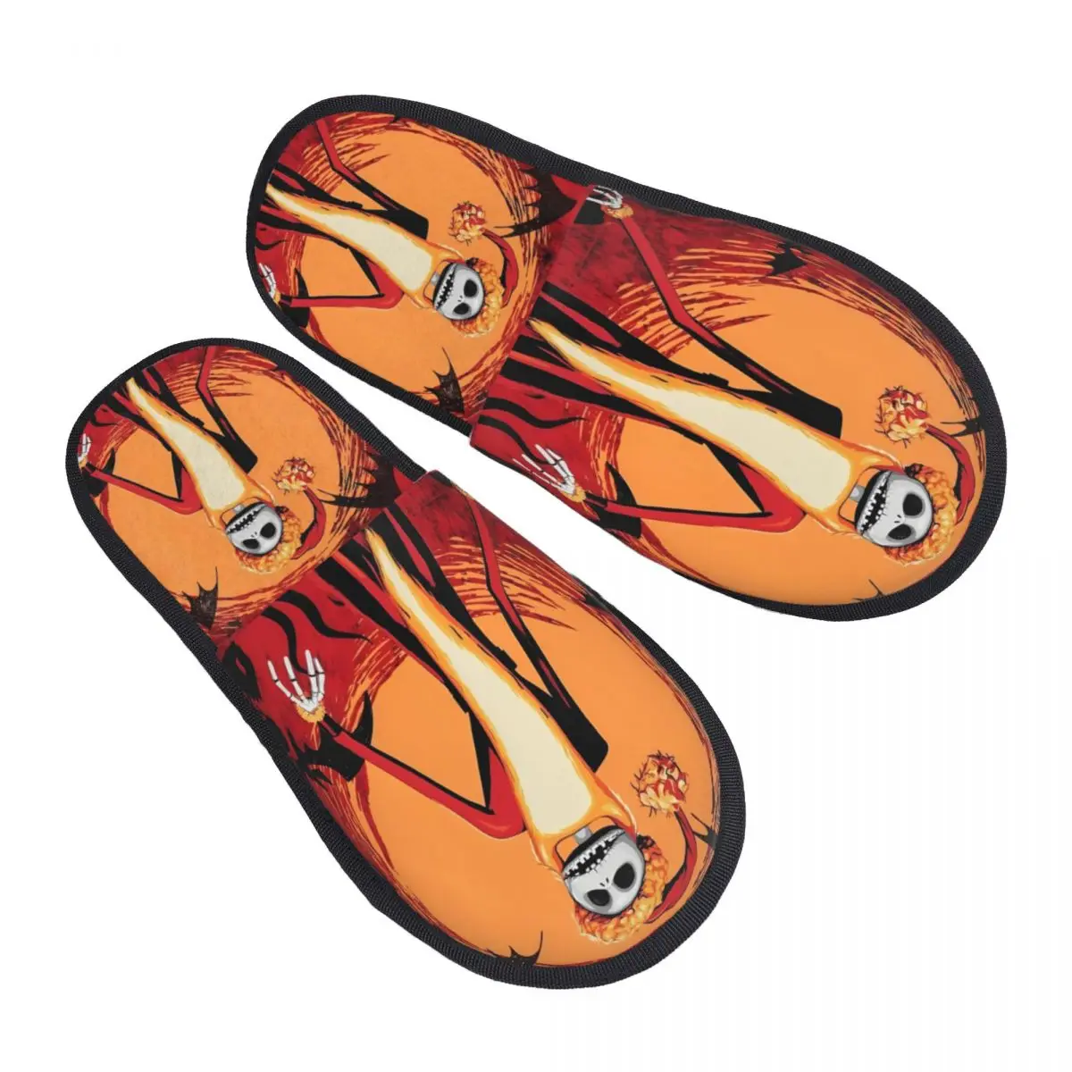 

Женские домашние тапочки Джека Скеллингтона с индивидуальным принтом, уютные теплые пушистые тапочки из пены с эффектом памяти, домашняя уличная обувь