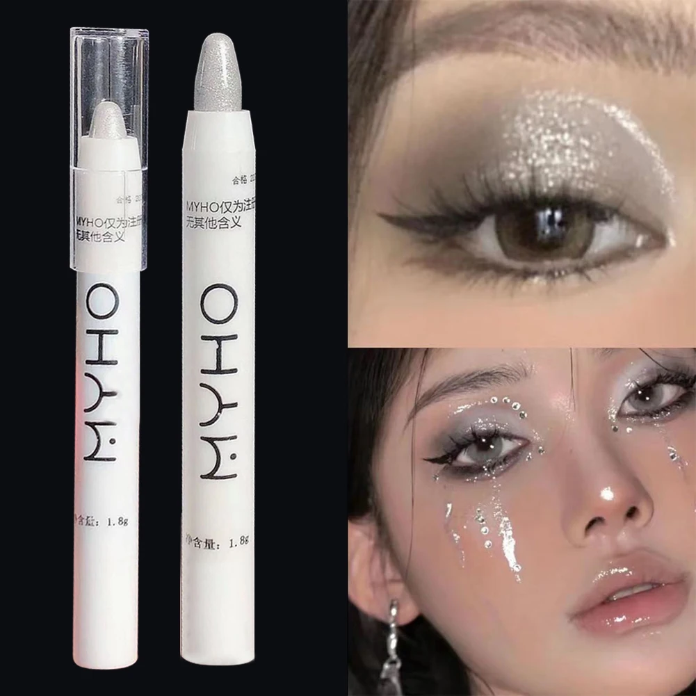 Eye Shadow Lying Silkworm Highlighter Pen Waterproof Long Lasting Brightening Eyes Makeup High-gloss Glitter Eyeshadow Stick