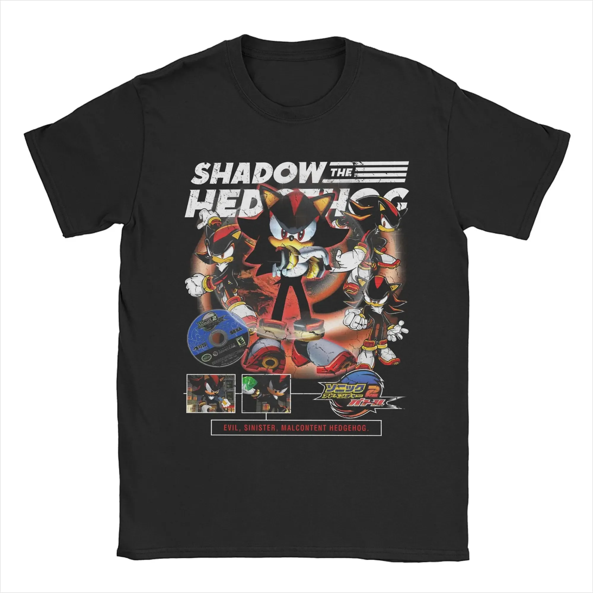 Mens Clothes Tee Shirt Homme T-Shirts Men Oversized Y2k Tshirt Men Ropa Hombre Hedgehoged Shadowed New in Top & Tees Streetwear