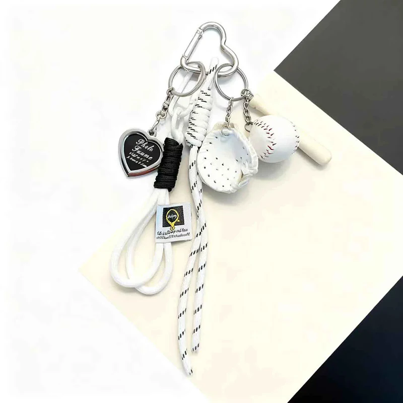 Niedlicher Baseball-Dekor-Schlüsselanhänger zum Selbermachen, modischer Taschenanhänger, Sport, Reisen, Schlüsselanhänger, Baseball-Dekor, Schlüsselanhänger, modisches Accessoire als Geschenk – Detail 16