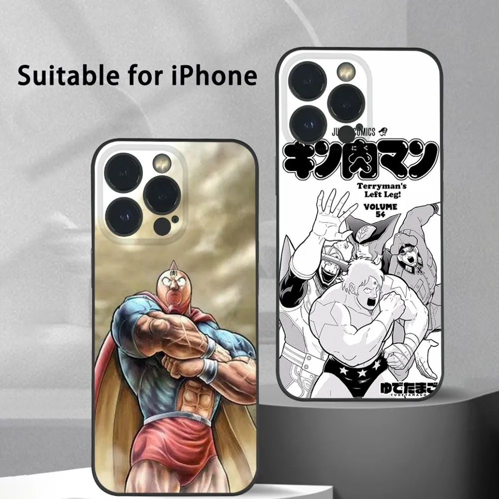 

K-Kinnikuman Nisei Anime Phone Case For iPhone 16 15 14 13 12 11 Pro Max Plus Mini Frosted Soft Shell Funda