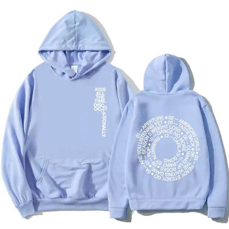 HarryStyles KÜSSE DICH DIE GANZE ZEIT. DISCO, GELEGENHEITSMÄSSIG. Hoodies Album-Design Grafik-Print Sweatshirts Damenbekleidung Fleece-Hoodie