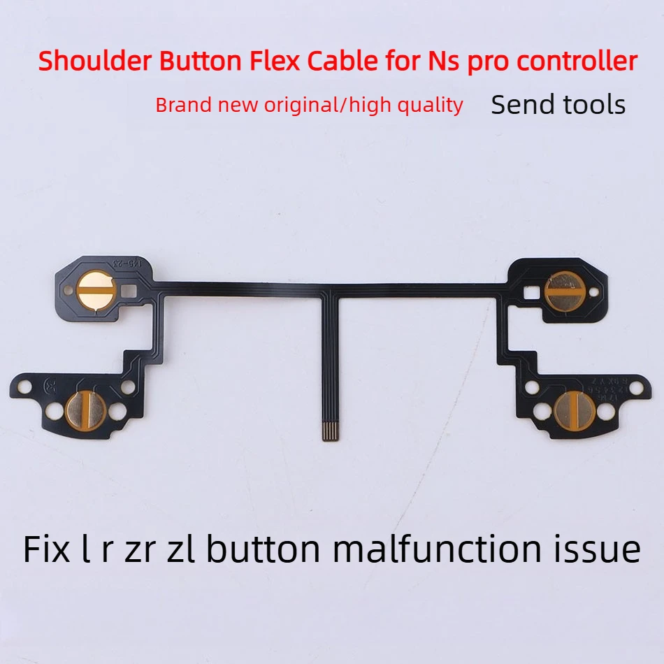 

L ZL R ZR Shoulder Buttons Flex Cable + Conductive Membrane for Nintendo Switch Pro Controller - Repair Parts for NS Pro
