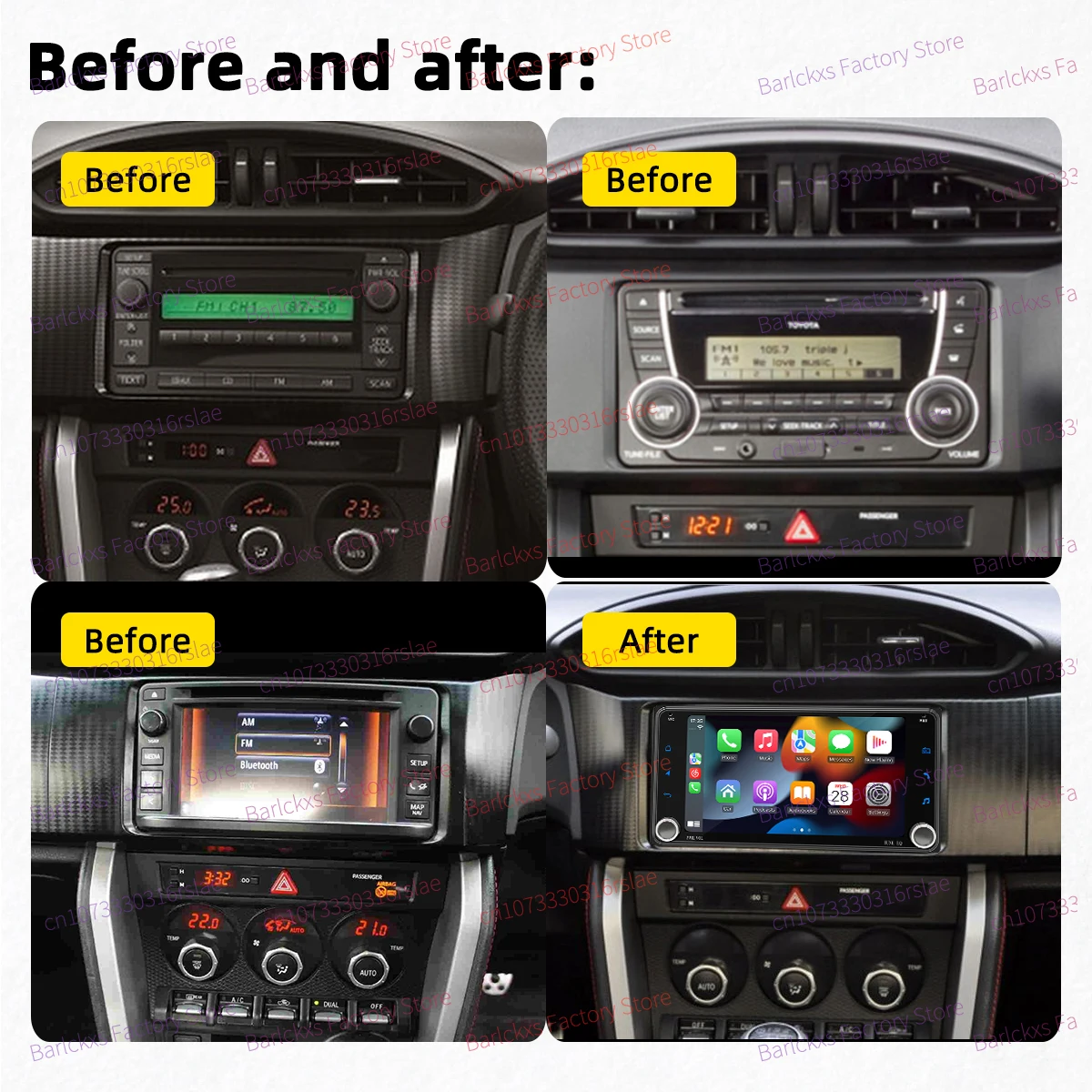 Wireless Carplay Android Auto Multimedia  7
