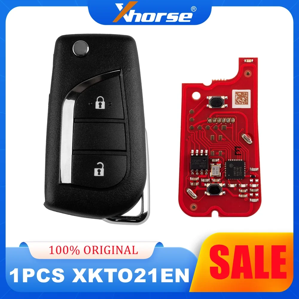 

XHORSE XKTO21EN 2-го поколения для Toyota 2-кнопочный универсальный дистанционный ключ, английская версия, замена ключей от автомобиля XKTO01EN