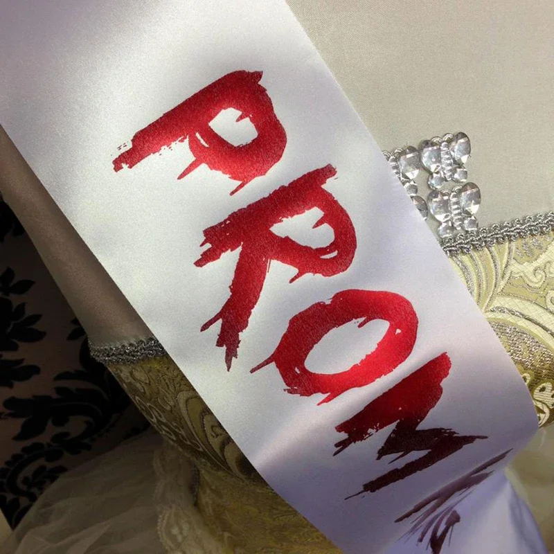 PROM QUEEN SASH Halloween eve cosplay costume decoration supplies gift halloween decoration party supplies white sash gifts