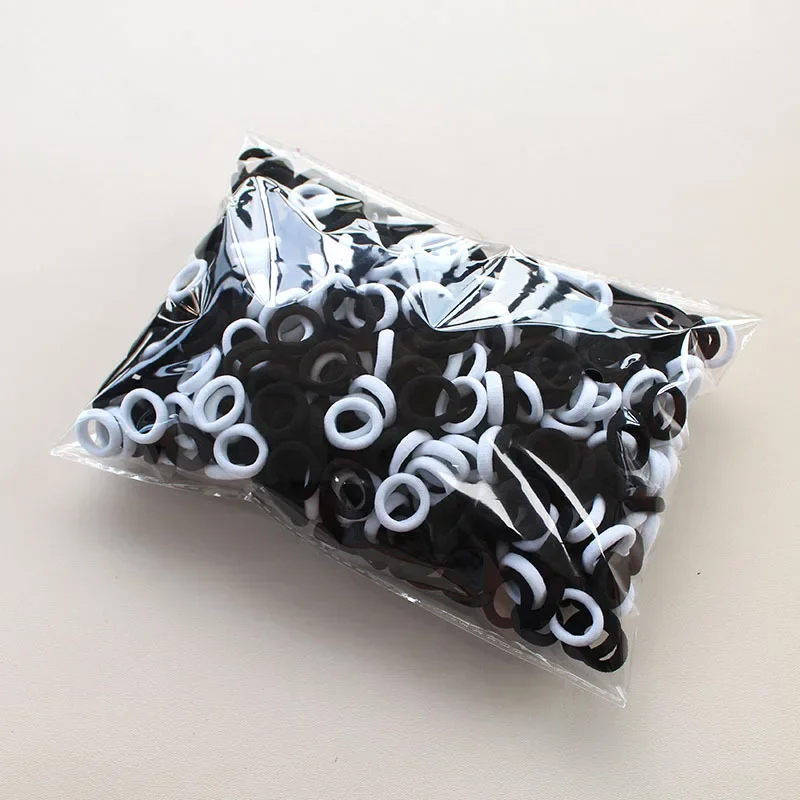 Colorful Nylon Scrunchie Hair Ties, 100pcs Set