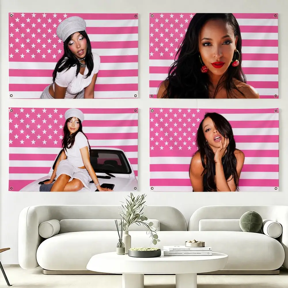 Writer T-Tinashes Singer Flags Hanging Banner Home Outdoor Camping Picnic Party Decoration Fashion Best Selling Wall Art Decor
