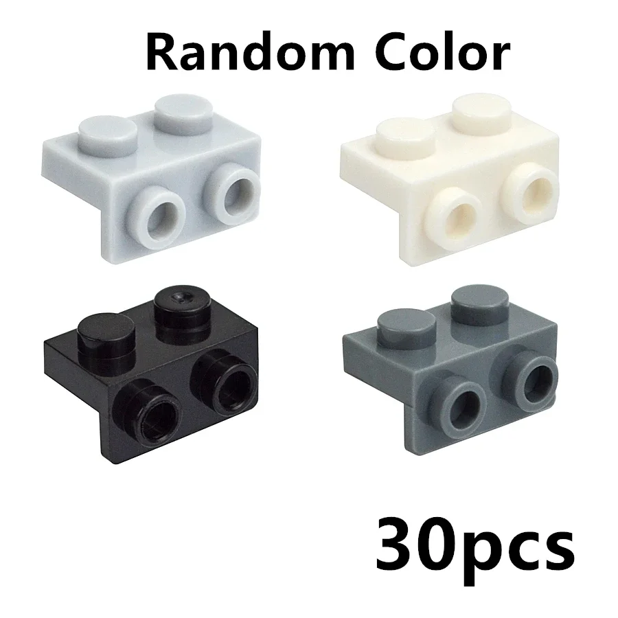 High-Tech Parts 30Pcs MOC Bricks 99781 1x2-1x2 Bracket Modular Plate DIY Parts Compatible Educational Buildings Blocks Kid Toys