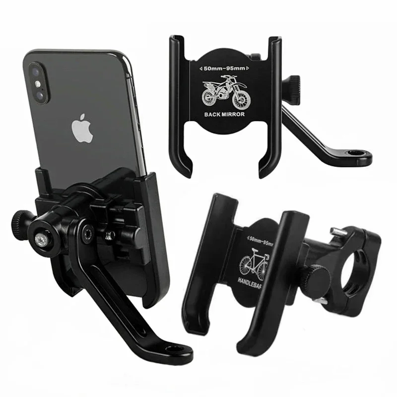 

Aluminum alloy motorcycle bicycle mobile phone holder GPS bracket mounting clip multi-specification mobile handlebar bracket