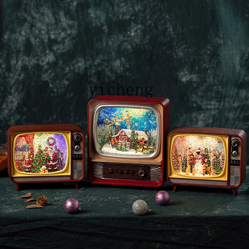 

FY Santa Claus Piaoxue Music Box TV Music Box Crystal Ball