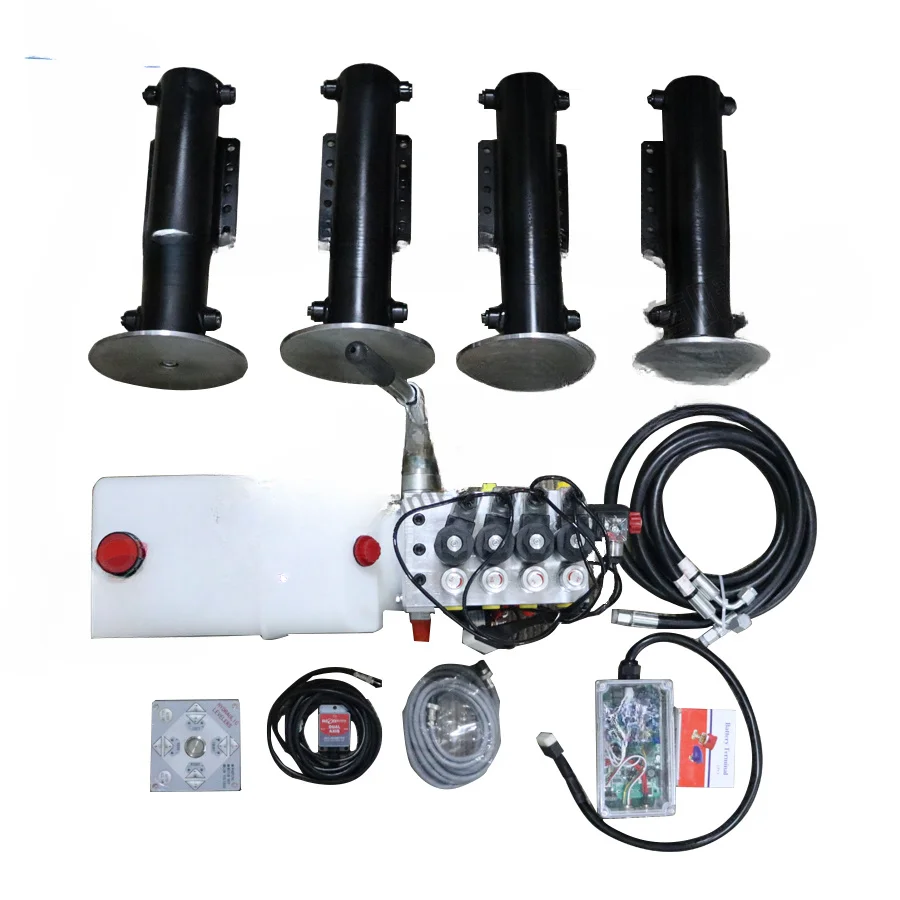 Recreational vehicle hydraulic support system with 4 cylinders legs China factory price