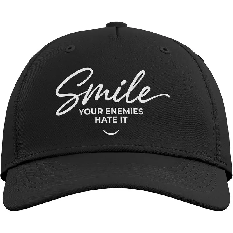 Smile Your Enemies Hate It Motivation Tease Mindset Adjustable Baseball Hat