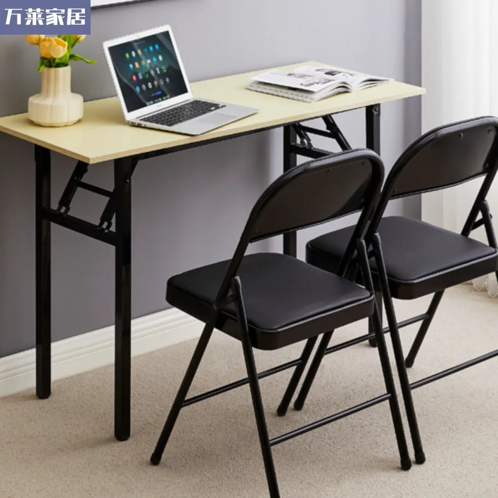 

Simple folding training rectangle outdoor portable learning desk meeting strip