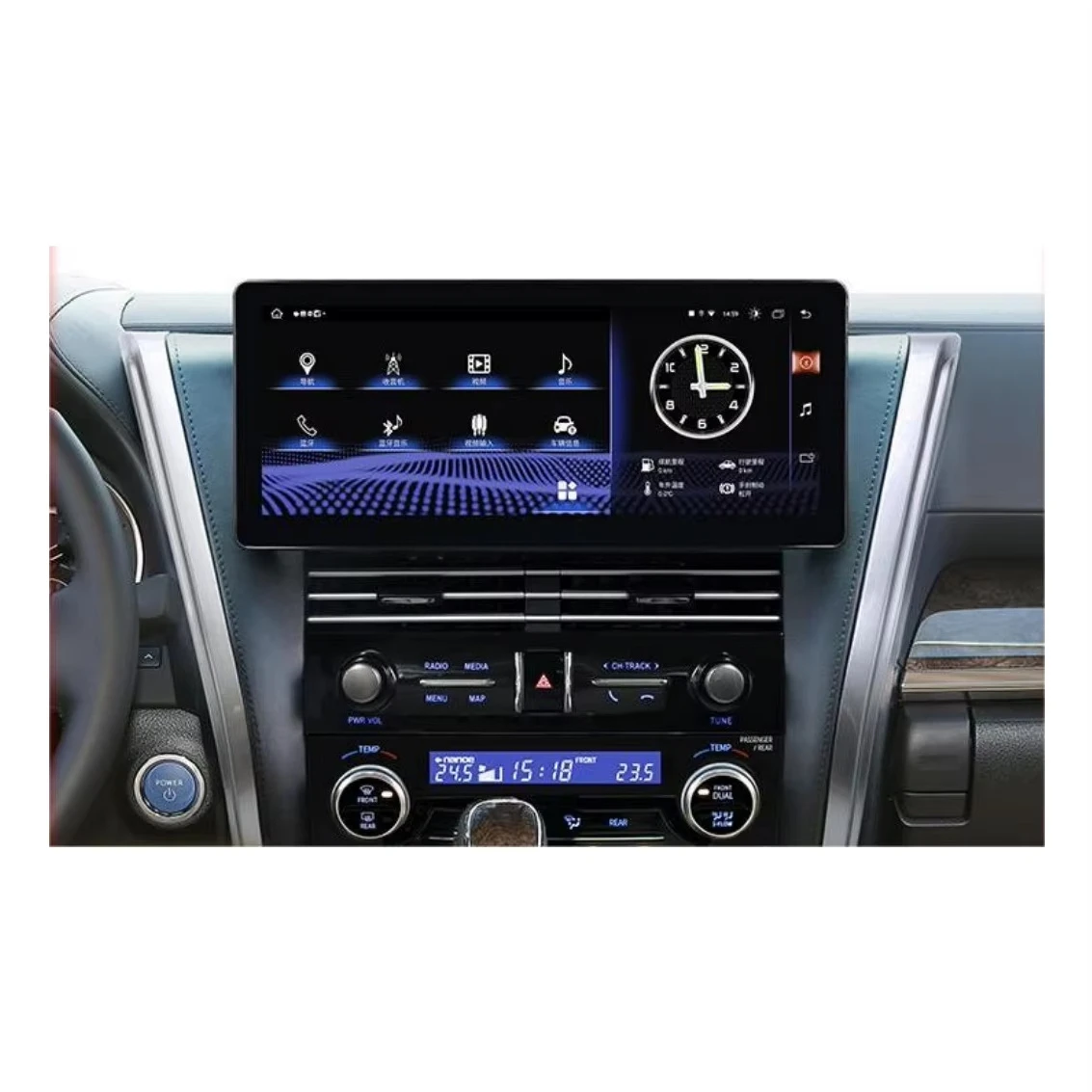 2015-2023 Central Console For Lexus LM Central Console Display Gps Navigation Carplay  Replacement