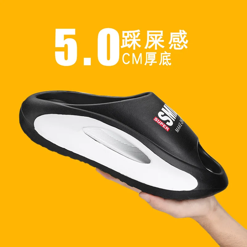 

2025 Summer Women Slippers Fashion Men Platform Sneakers Beach Non-Slip EVA Slip-On Casual Shoe 5cm ​Thick Bottom Zapatos Mujer
