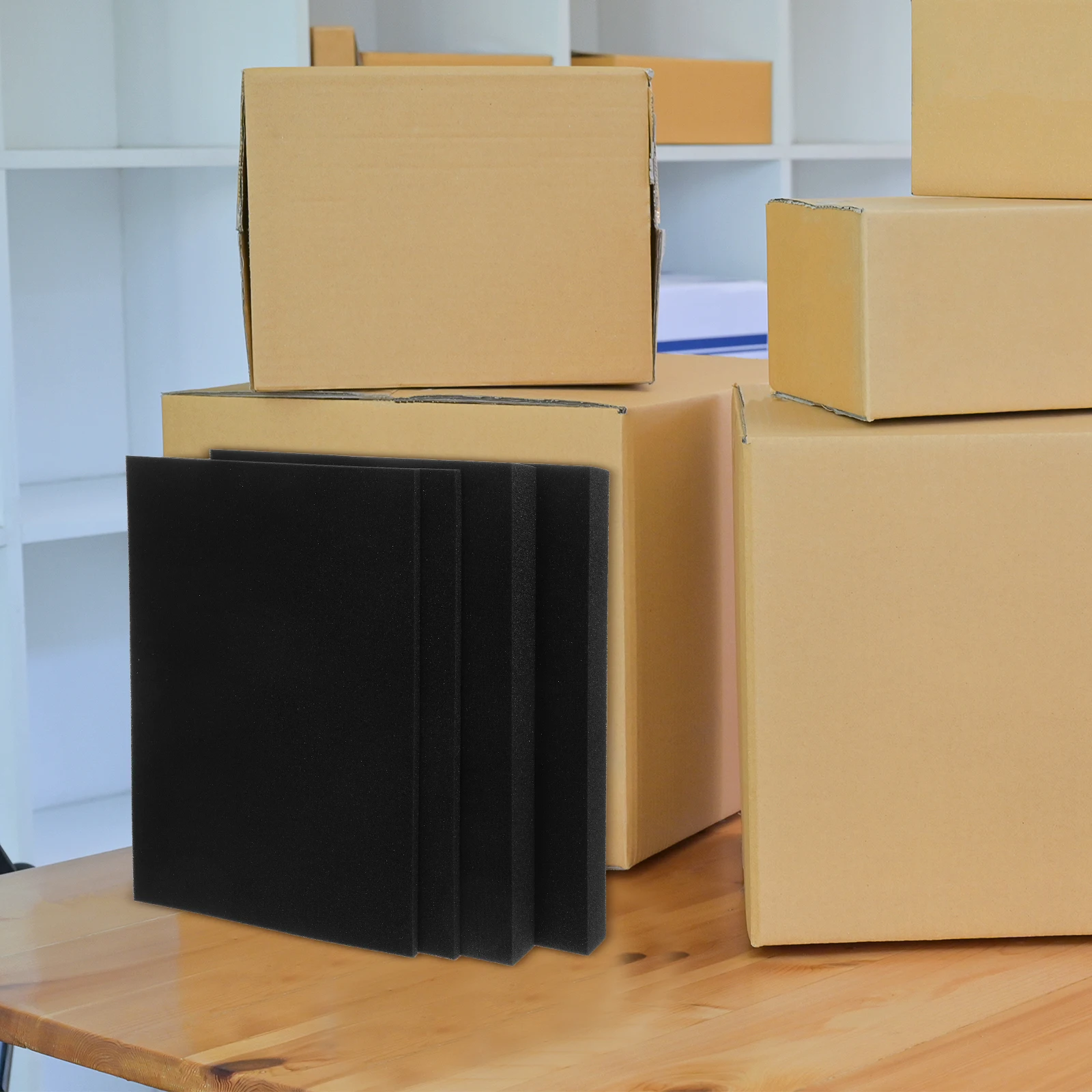 

4pcs Hand-tearable Sponge Lining Foam for Case Organizer Jewelry Box Inserts Polyethylene Foam Packaging