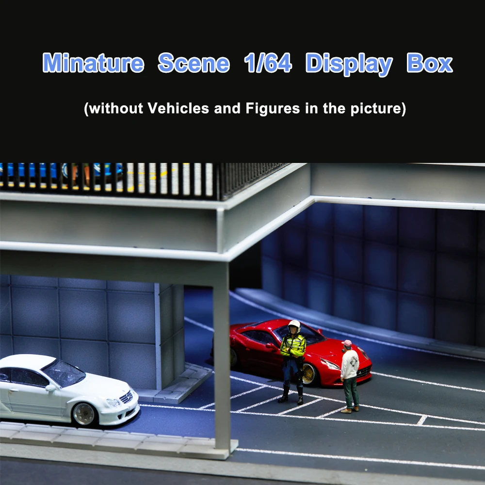 1/64 Simulated Scene ABS UV Printing No Glue Required Toy Gift For Boys And Girls Teenagers (Without Cars And Figures)