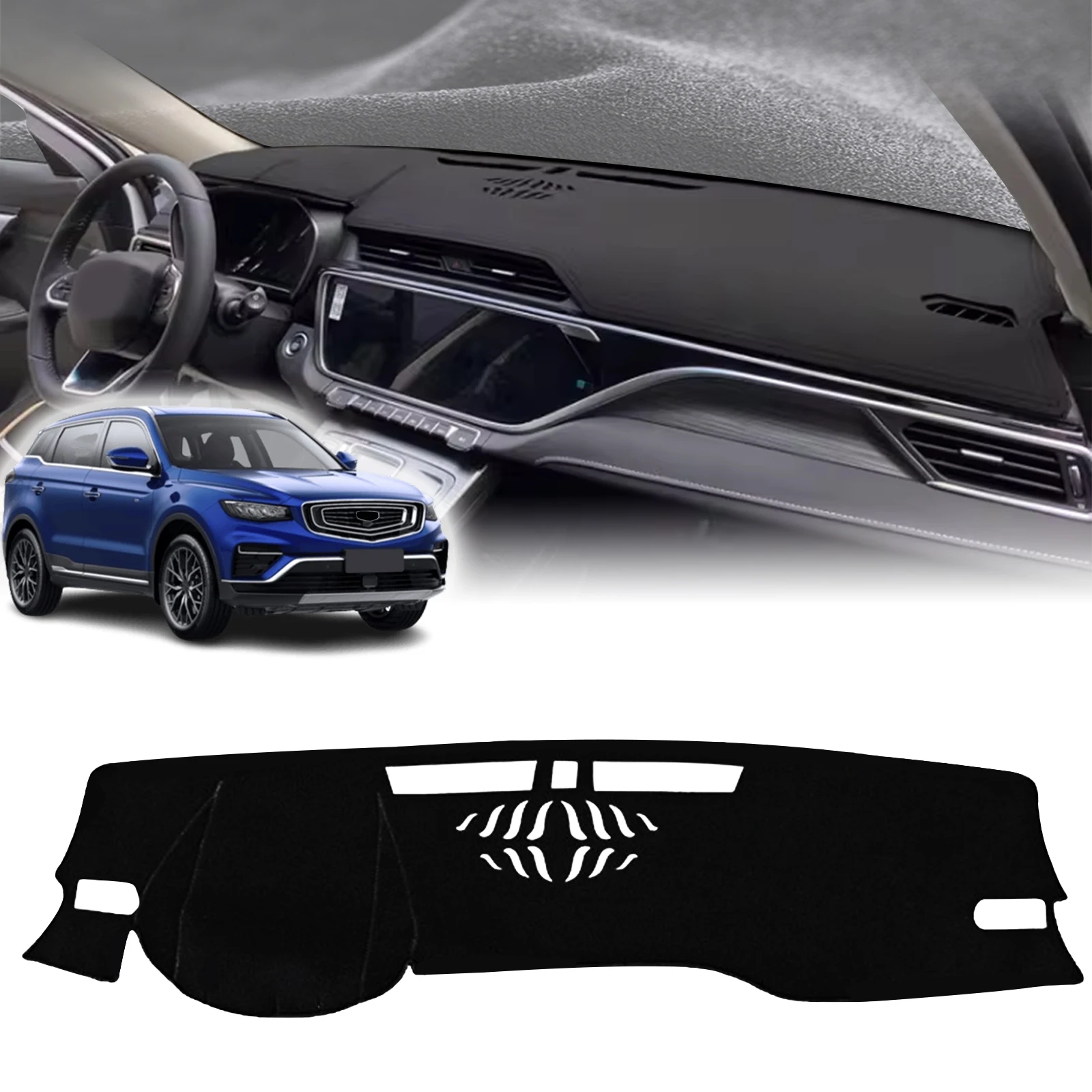 

fit for Geely Atlas Pro Azkarra 2020-2024 Car Dashmat Dashboard Cover Pad Protective Carpet Leather DashMat Sunshade Accessories