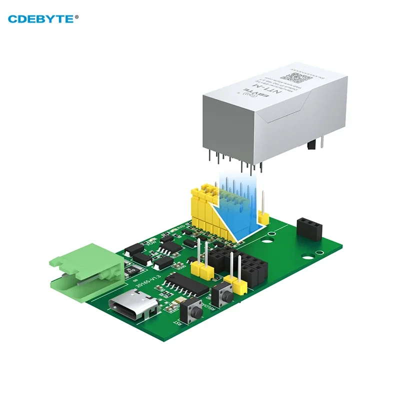 Test Board Kit CDEBYTE NT1-M-TB RS485 Type-C Interface Modbus Gateway TCP to RTU IoT MQTT Communication Network Port Module