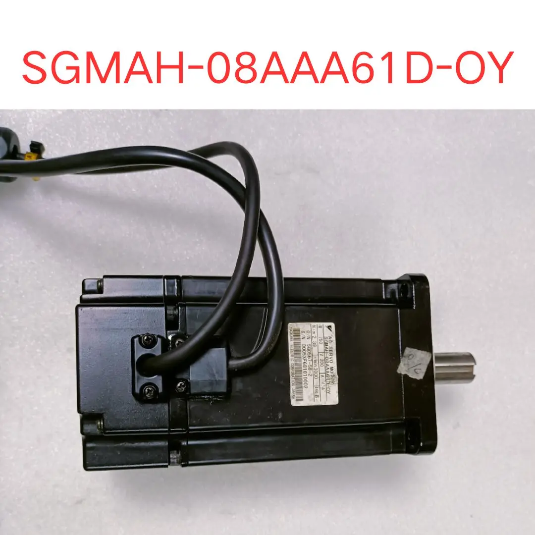 used SGMAH-08AAA61D-OY servo motor 750W SGMAH-08AAA61D-0Y  test OK Fast shipping