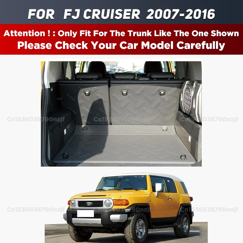 For Toyota FJ 2007-2016 08 09 10 11 12 13 14 15 Auto Full Coverage Trunk Mat Car Cover Pad Cargo Liner Interior Accessories