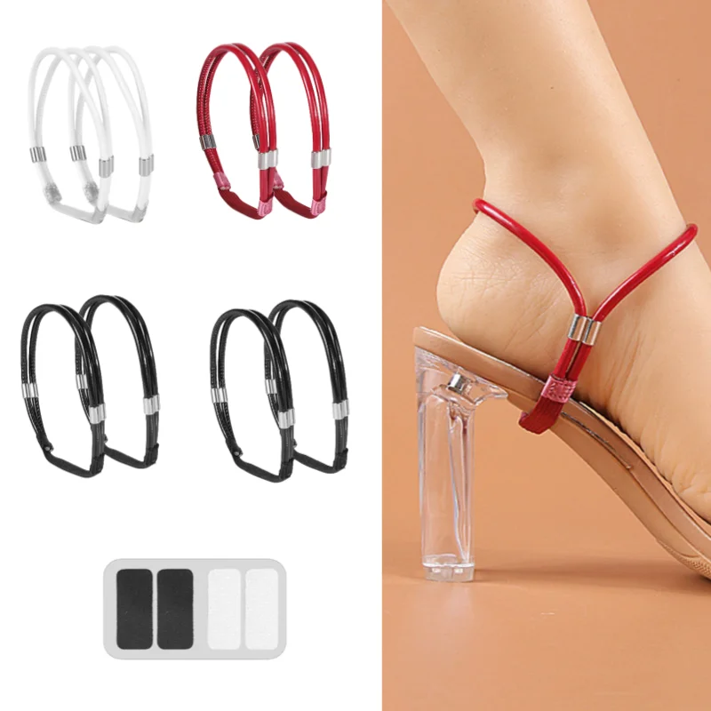 

Women Shoelaces Free Triangle Bundle High Heels Adjustable Shoe Belt Ankle Holding Loose Anti-skid Bundle Laces Tie Straps Band