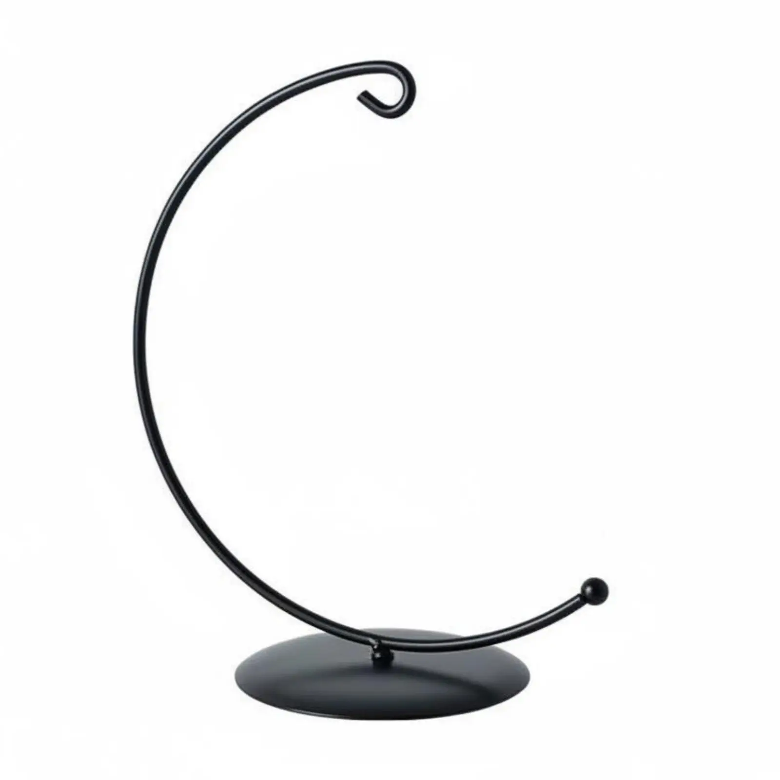 Wrought Iron Wind Chime Nordic Home Decor Hanging Ornament Outdoor Garden Patio Tabletop Display Stand Curved Minimalist Art