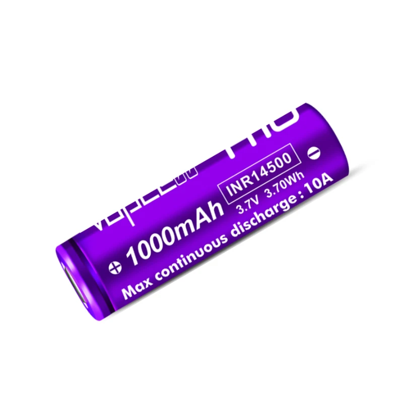 Original Vapcell 14500 H10 1000mah 10A 3.7V 3.60Wh Charger Battery INR14500 Rechargeable Batteries Cell For Children Toy