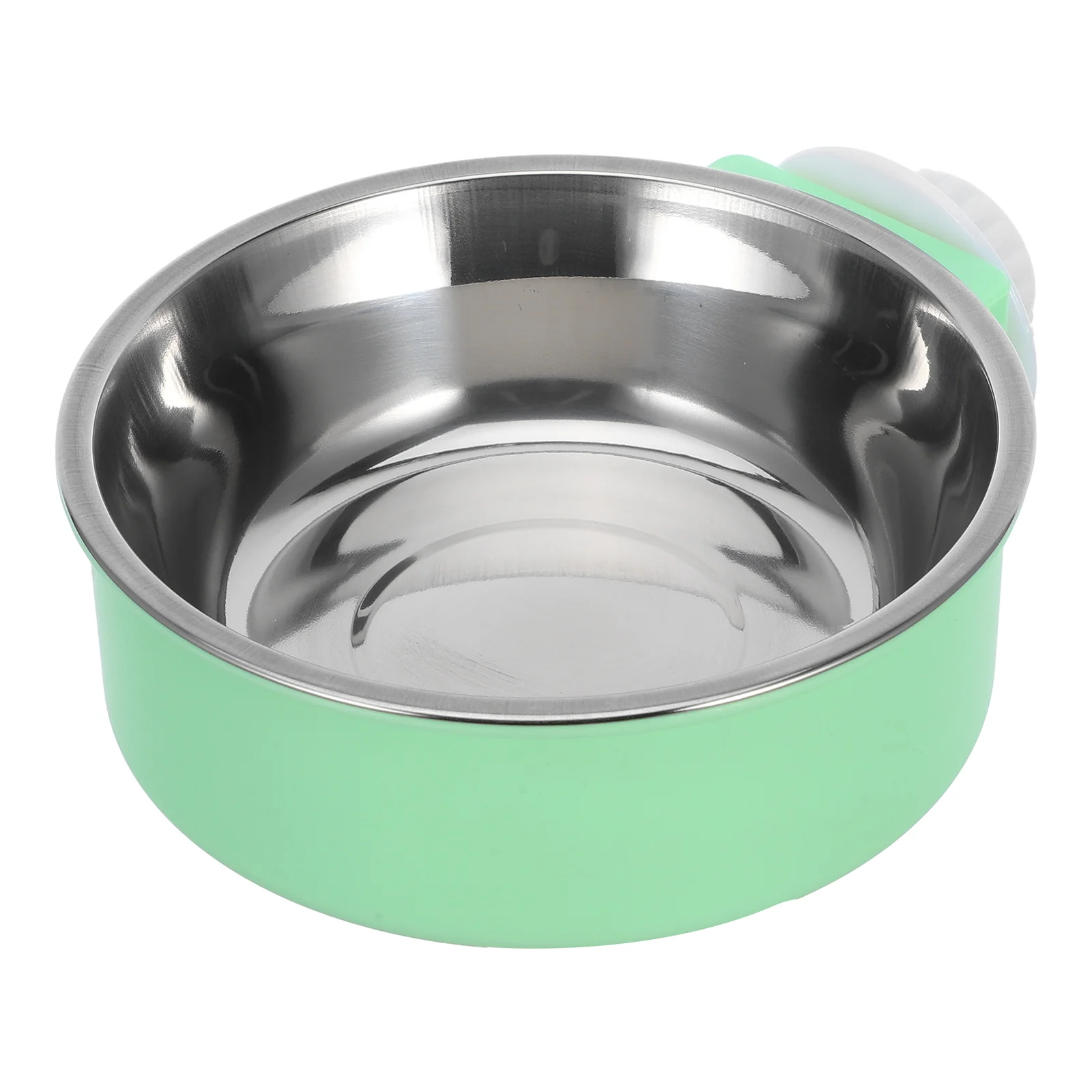 Stainless Steel Pet Feeder Hanging Food Feeding Bowl Pet Supplies for Dog Cat (Green, Size S) pet bowl