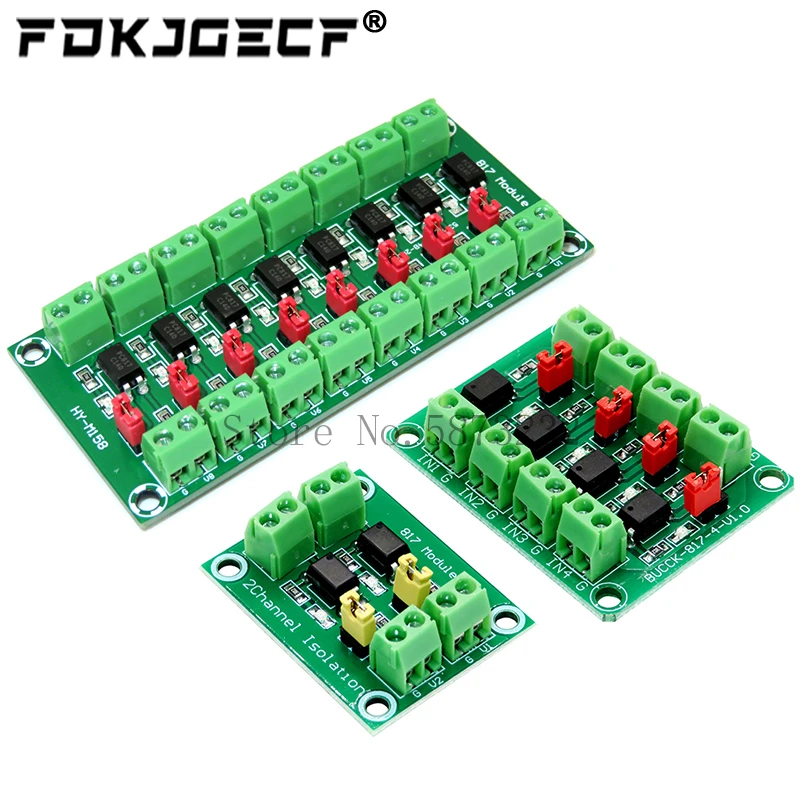 PC817 2 4 8 Channel Optocoupler Isolation Board Voltage Converter Adapter Module 3.6-30V Driver Photoelectric Isolated Module