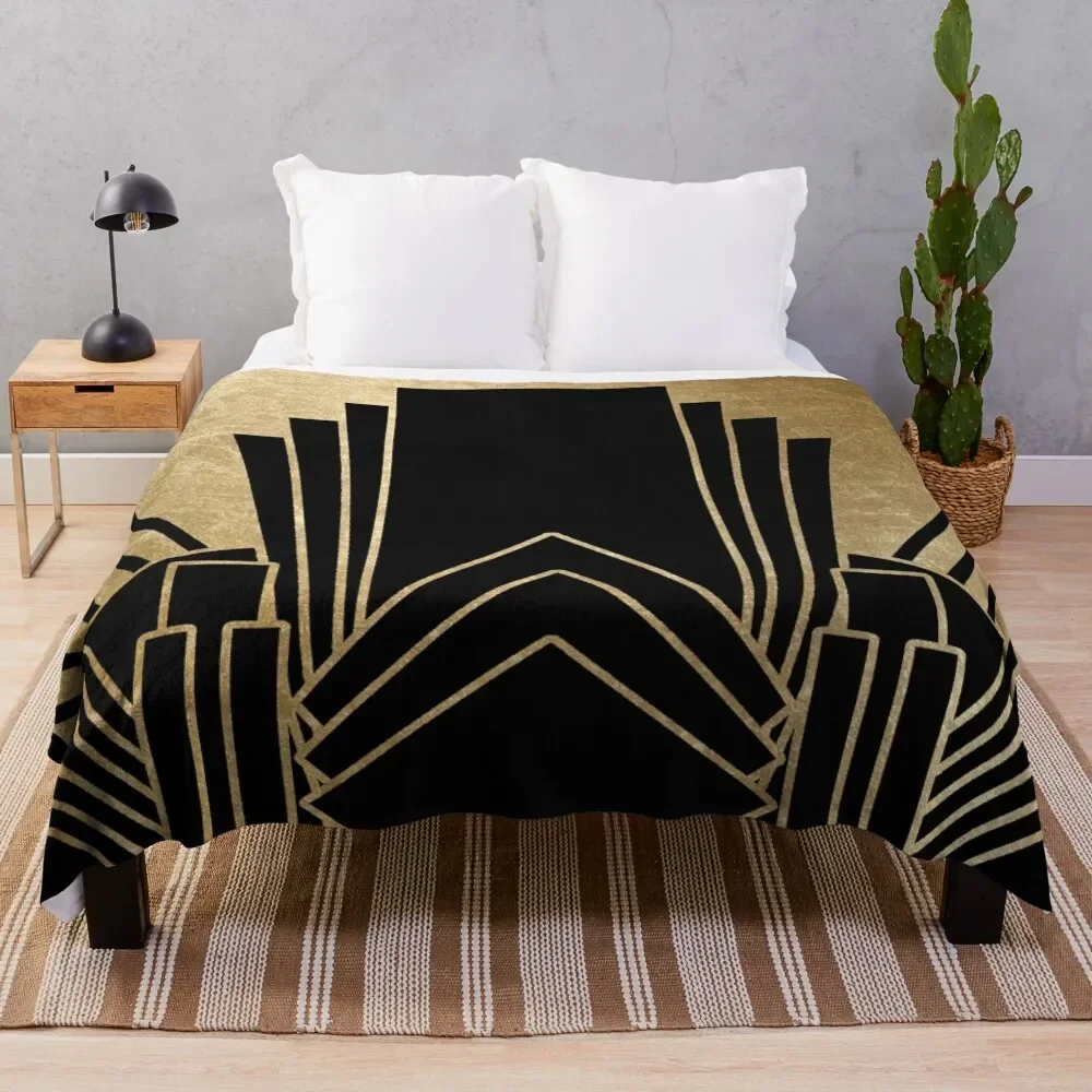 

Art deco design Throw Blanket For Decorative Sofa Multi-Purpose Custom Blankets