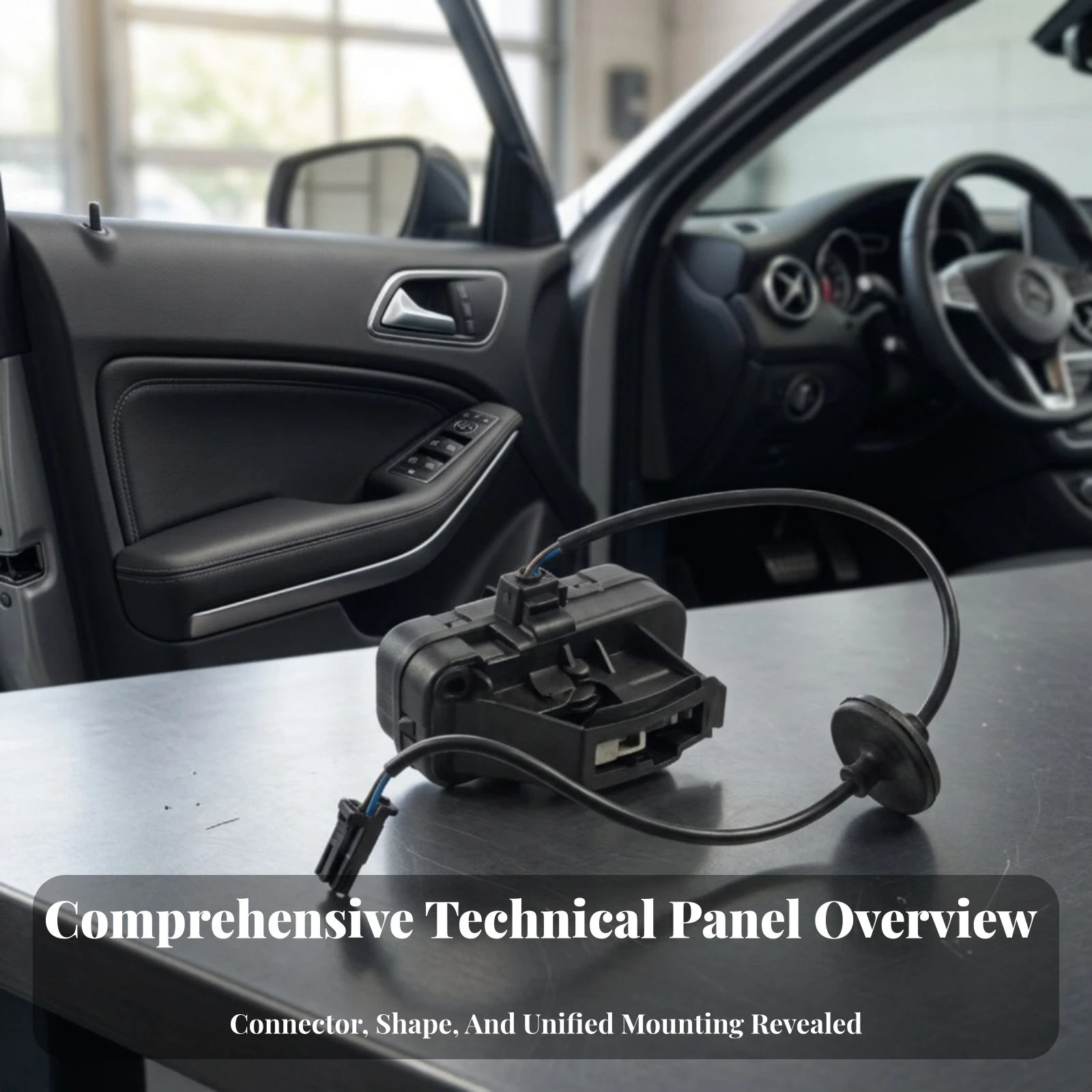 Automotive Fuel Tank Cap Motor Wear-Resistant Fuel Cap Motor with Cable Lead Car Part Stable Compact