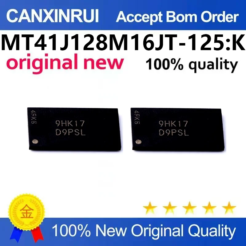 （5pcs-100pcs）MT41J128M16JT-125: K silk screen D9PSL 2G memory DDR3 chip brand new original