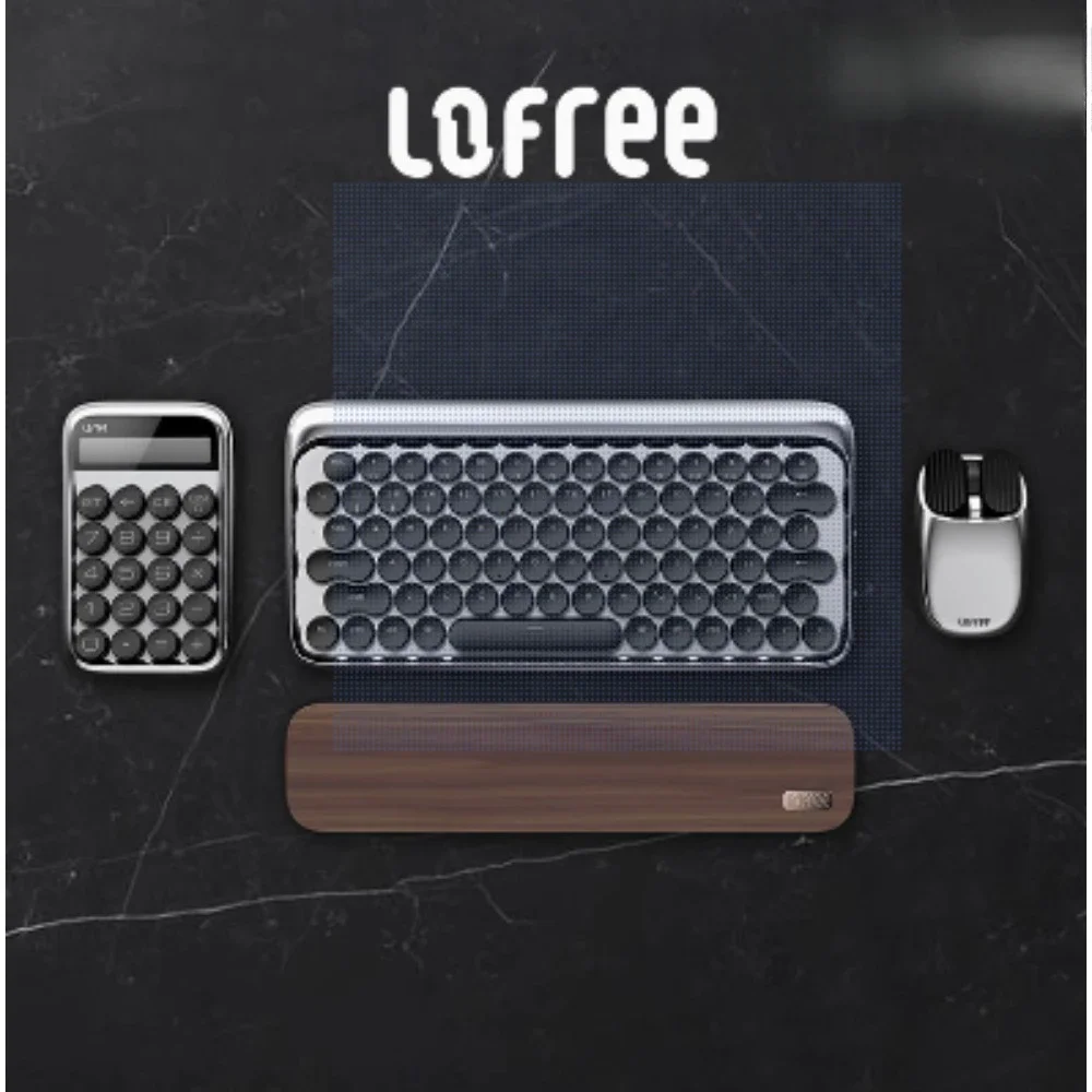 Lofree Knight Wireless Mechanical Keyboard Layout 79 Keys Bluetooth Wired 75% Gateron Axis with Mouse/Pad/calculator/Wrist Rest