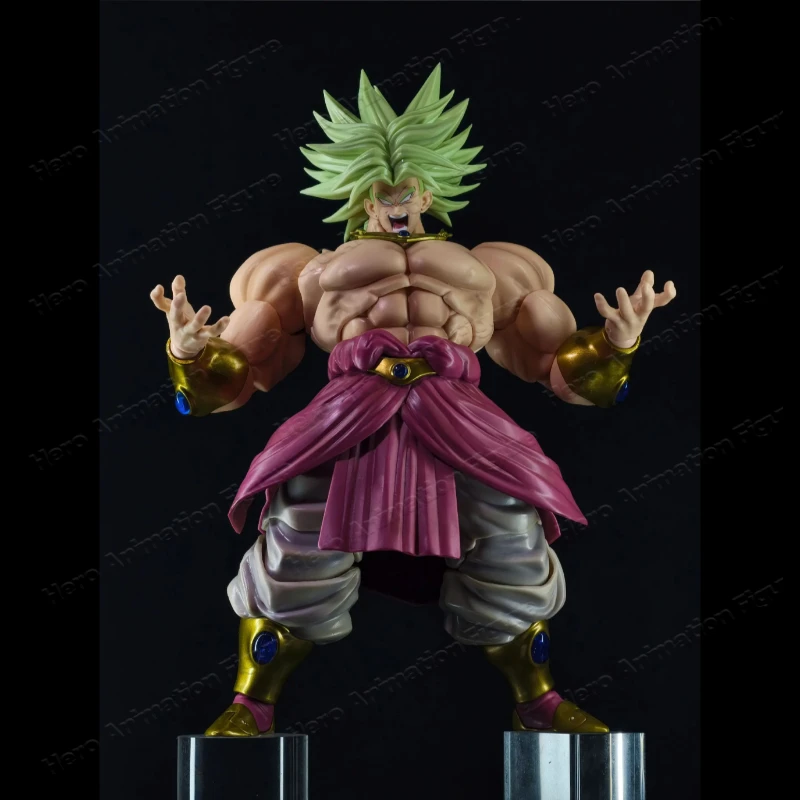 

24-hour Shipping! ZT Studio Ancient Warrior Dragon Ball SHF SSJ2 Broly (Green Hair) 1/12 Scale Action Figure Gift Collectible