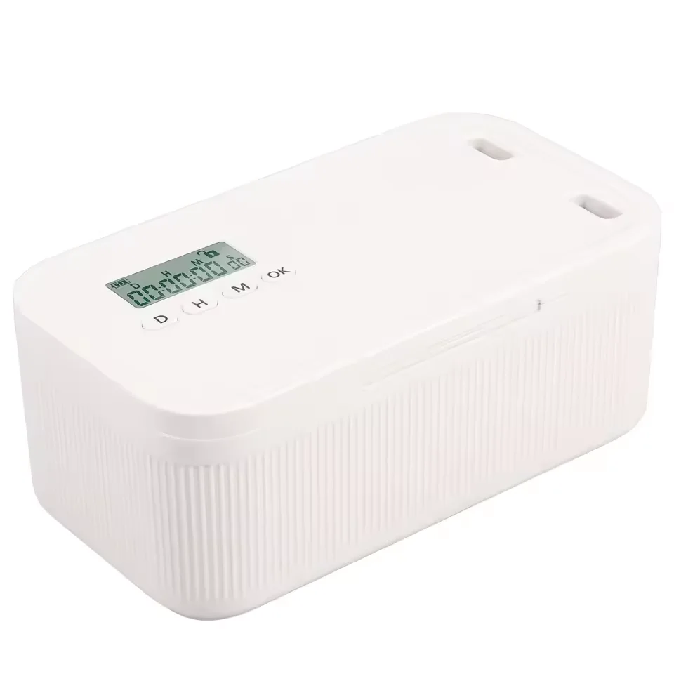 Timed Lock Box Electronic Multipurpose Lockable Storage Box with Timer Phone Lock Box Unplug From Video Game Social Media Snack