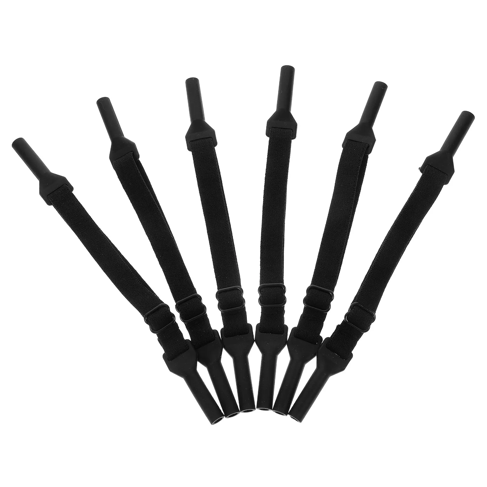 6 pcs Silicone Glasses Eyeglass Eyeglasses Replacement Halloween Christmas New Year Anti Glasses Strap Adjustable