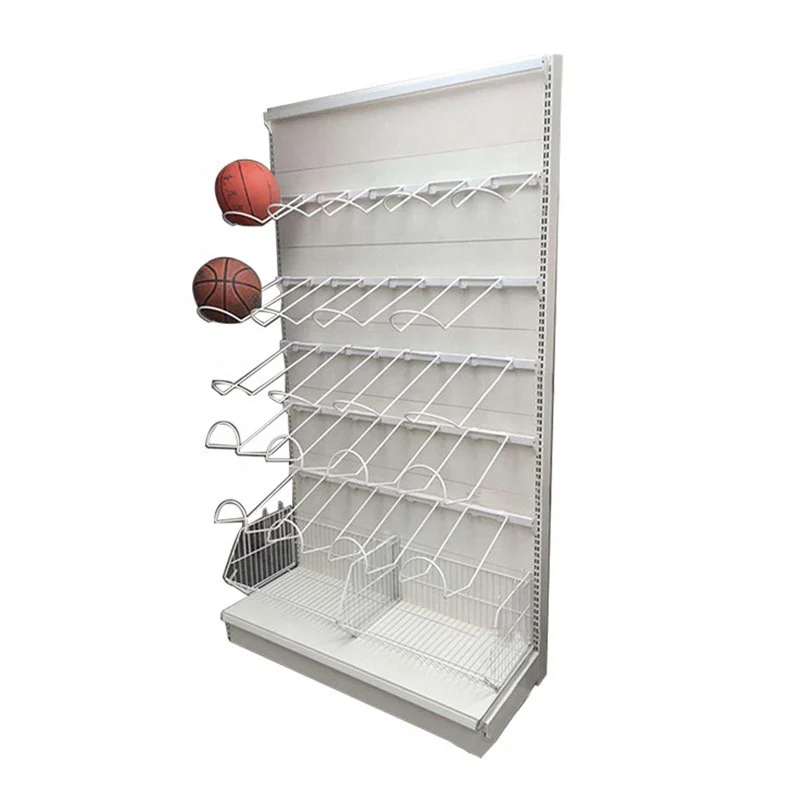 바닥에 세우는 축구 농구 공 전시대 스포츠 매장용 농구 랙