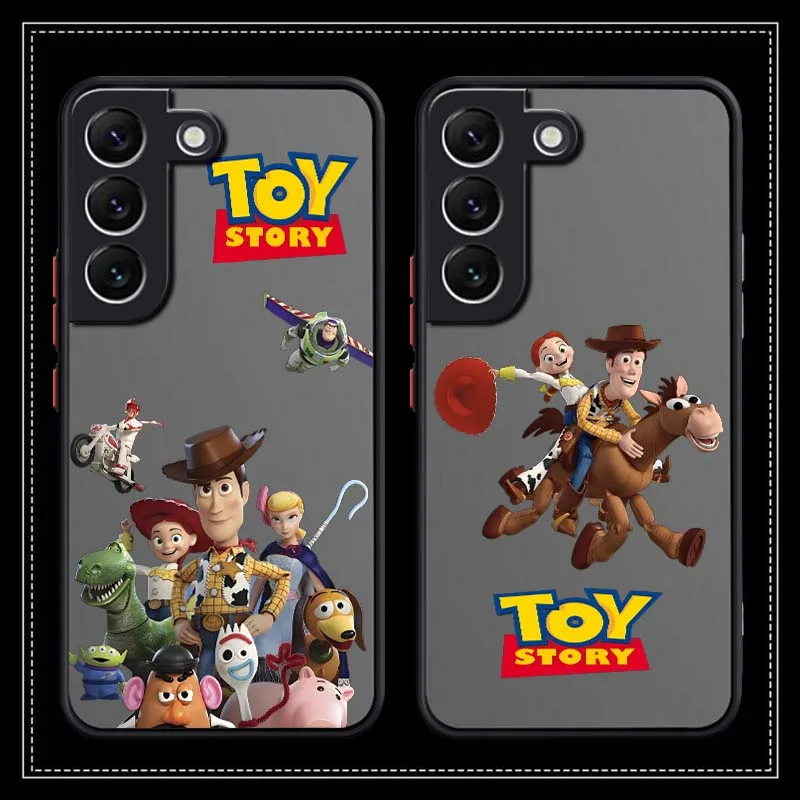 

Fashion Toy Story Pattern For Samsung S25 S24 S23 S22 S21 S20 S10 S9 Ultra Plus Edge FE 5G Frosted Translucent Phone Case