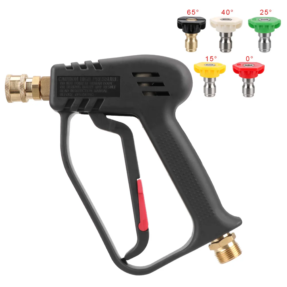 

For Karcher/Nilfisk with 5 Quick Connect for Car Cleaning 4000PSI M22 14MM High Pressure Color Nozzle Kit Cleaning Water Gun