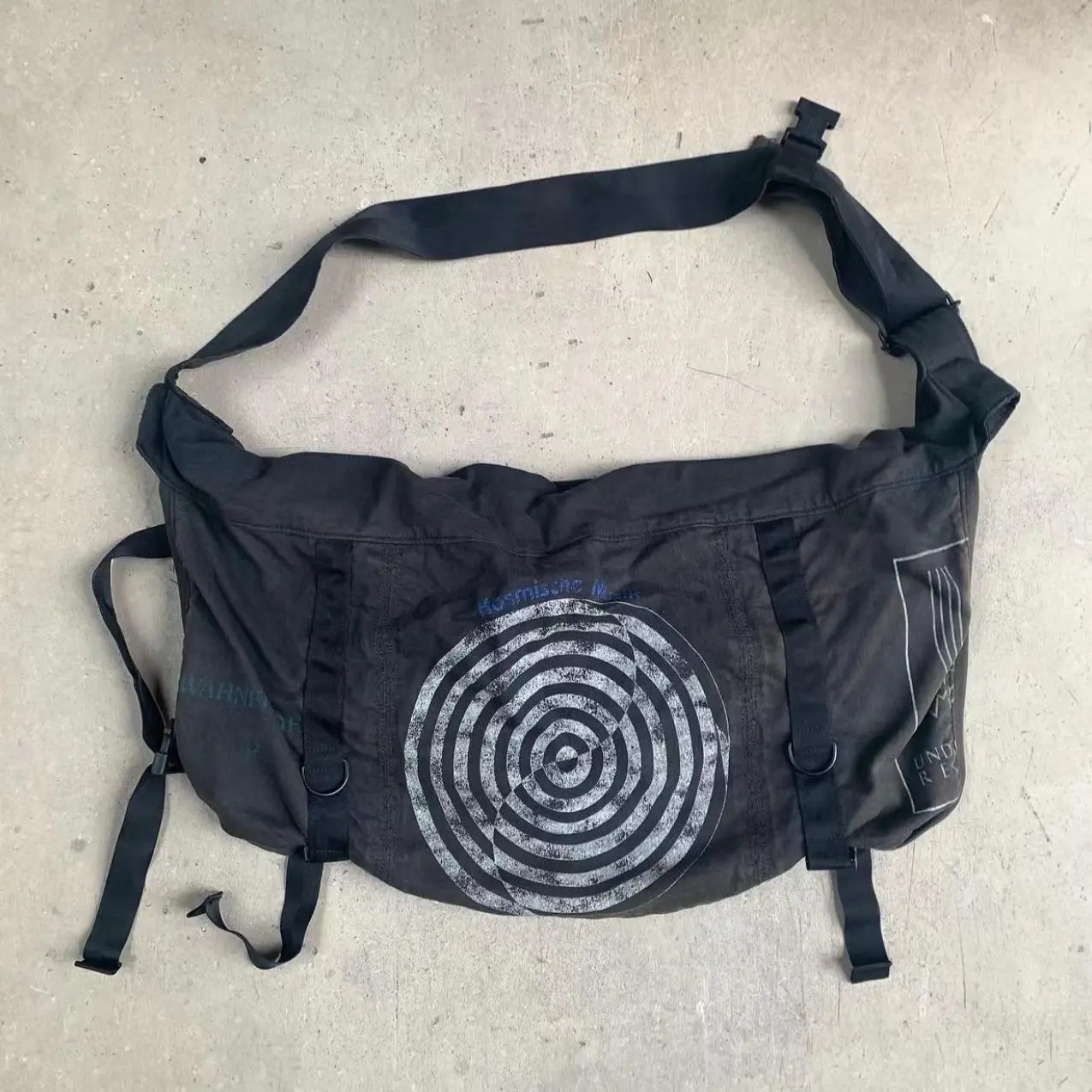 UNDER 06ss swirl dissolve ARCHIVE shoulder old envelope zipper messenger bag